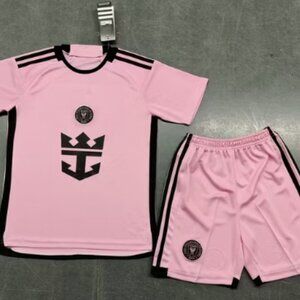 (Adult) Inter Miami Home Pink Shirt Jersey Kit 24-25